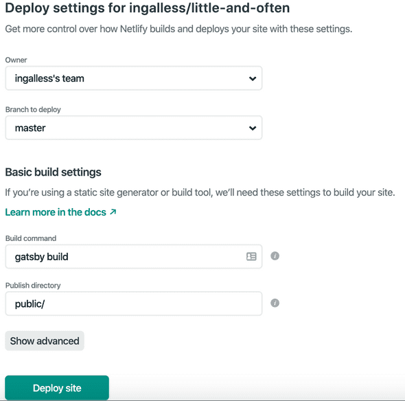 The Netlify deployment configuration